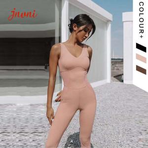 China 240gsm Yoga Sports Bra Legging Set TUV V Neck Jumpsuit Breathable factory