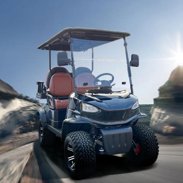Support ODM OEM 6-seater Lifted Golf Cart With Cargo Box For 70-90km Driving