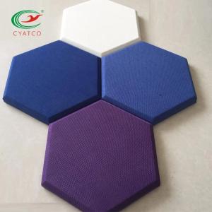 China Moistureproof Hexagon Acoustic Panel Design Harmless Sound Dampening on sale