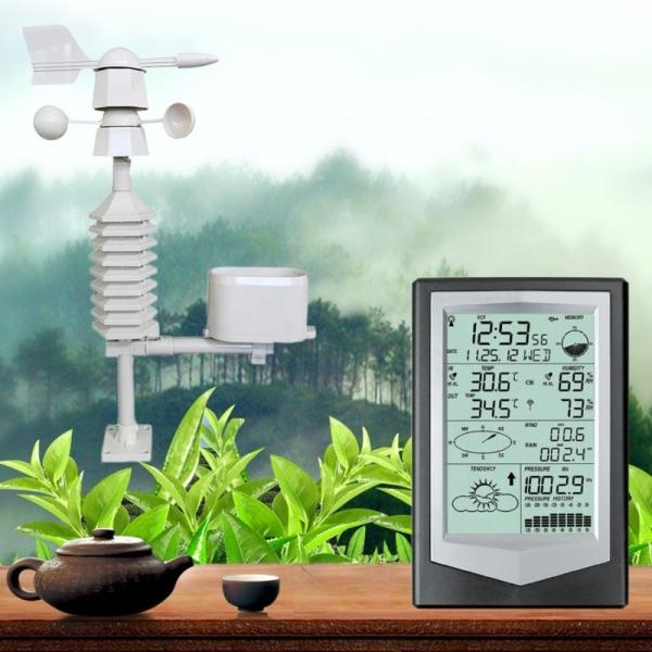 Customized Support OEM Data Downloadable Solar Weather Station For Outdoor
