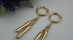 Handbag accessories decorative hardware light gold metal hanging charm for