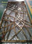 201 304 Stainless Steel Room Divider Hotel Decoration Customizable Size