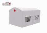 Movable Emergency Medical Tents With Plain White Sidewalls Permanent