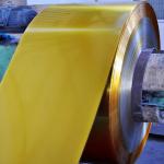 ETP Electrolytic Steel Tinplate Gold Colour Printed Sheet For Making Metal