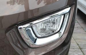China Decorative Car Fog Lamp Bezel , KIA Sportage R 2014 Chrome Front Foglight Rim factory