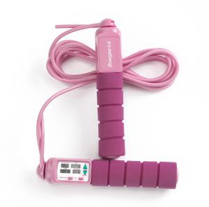 China Minimalist Design Meranti Pink Fitness Jump Rope Electrode Aesthetic factory