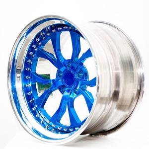 China Luxurious car forged rims from new design 18 inch to 26 inch Cool alloy car 3pieces forged wheel factory