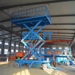 China 3t 6m Motorized Lift Table Electric Loading Dock For Cargo Moving factory