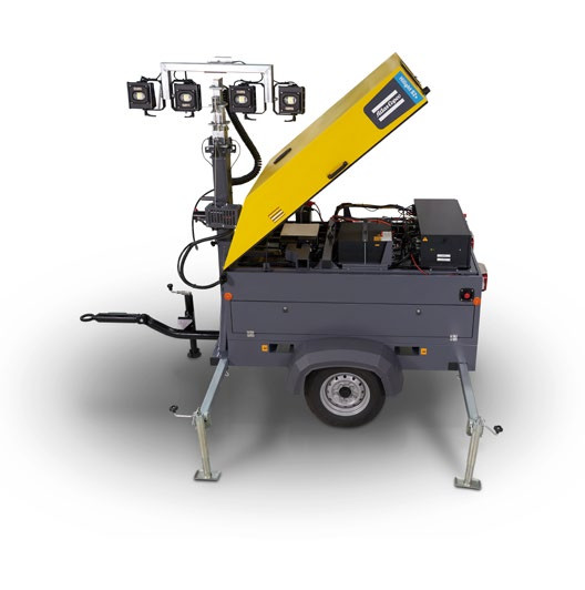 2000 M2 Lighting Coverage Electric Light Tower HiLight S2+ With LED Lighting And