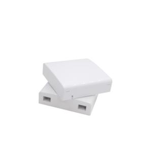 China Ftth Fiber Optic Faceplate 86*86mm , Mini 2 Ports SC Fiber Optic Wall Socket factory