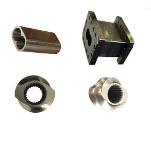 China Plastic Extrusion Machine Barrel And Screw Compounding Co-Rotating Bimetallic Parallel Twin Screw Barrel factory