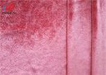 Soild Colors 95 Polyester 5 Spandex Velvet Fabric , Ice Crushed Korean Velvet
