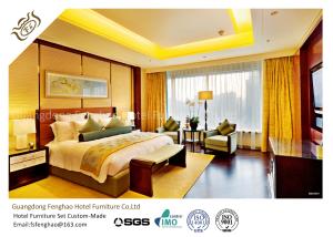 China Luxury Custom Rosewood Veneer Hotel Furniture Set for Modern Bedroom factory