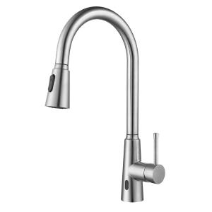 China CUPC Braided Hose Smart Kitchen Faucet Single Lever Handle factory
