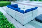 Outdoor furniture rattan living room sofa woven balcony combination rattan chair