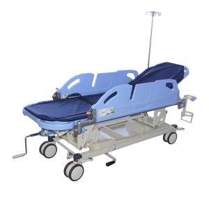 China 2160MM 89cm Hydraulic Patient Transfer Trolley Emergency Ward Cart factory