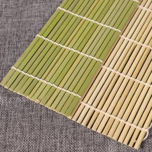China Food Safe Natural Flatstick 27cm 3mm Bamboo Sushi Rolling Mat Kit factory