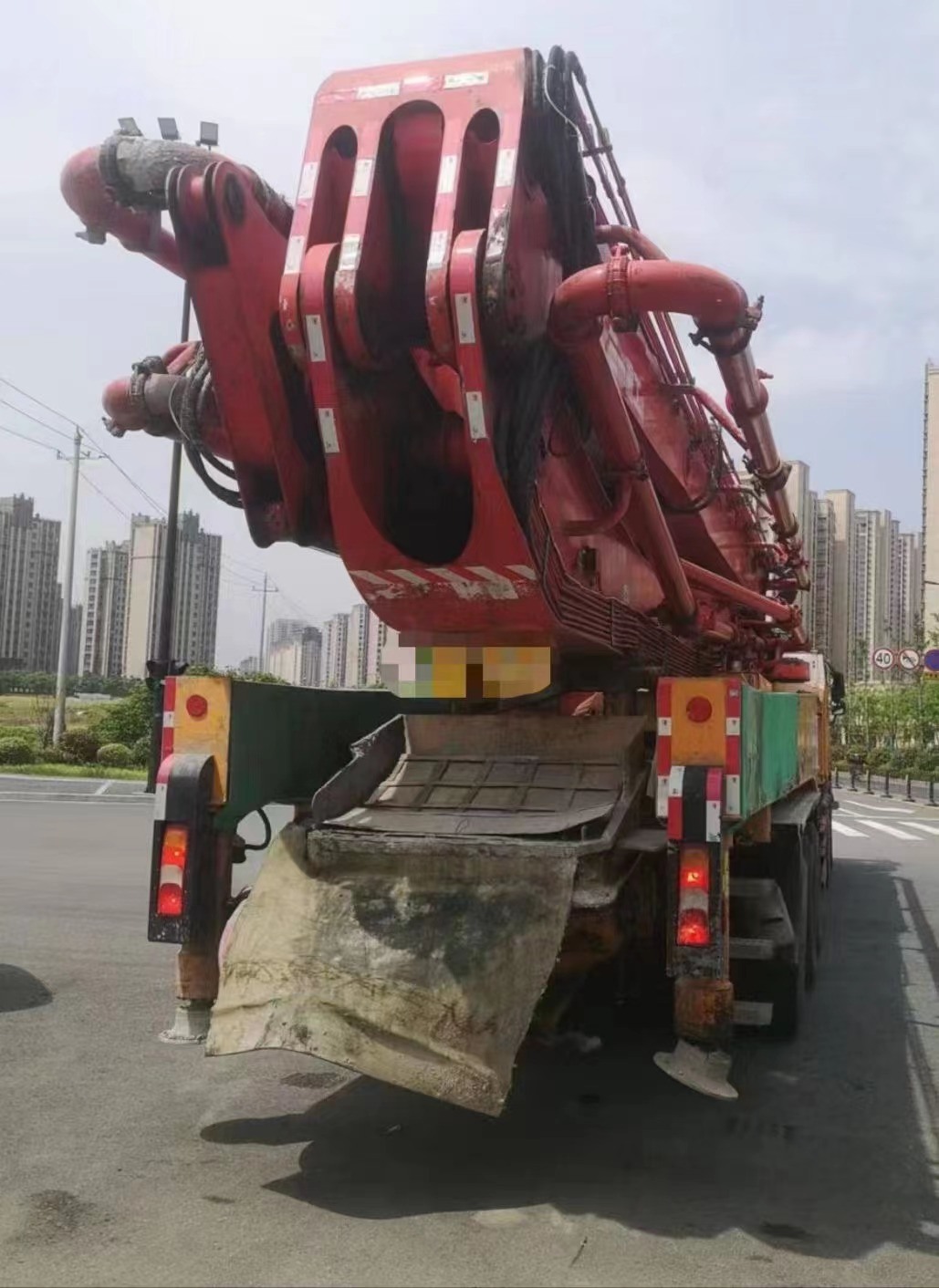2012 Concrete Boom Pump 62m Used Concrete Pump Truck with Mercedes Benz Chassis
