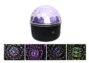 China New 500 Patterns Mp3 Led Magic Ball Light Sound Auto (Infrared Remote Control) 6w Led factory