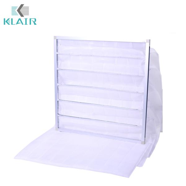 China Filter Pockets Glass Fiber Bag Air Conditioning Filter F1 DIN 53438 Flammability factory