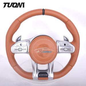 China Full Leather Mercedes Benz Steering Wheel With LED Display OEM factory