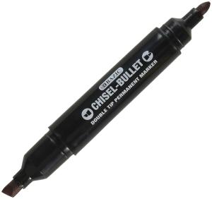 China black permanent marker with fiber double tip factory