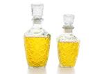 Embossed Diamond Empty Glass Wine Bottles Storage Seal Decanter 400 - 700ml