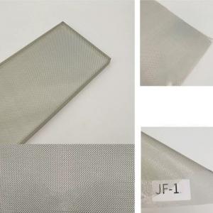 China Silver color mesh Laminated Architectural Glass Interior Designing on sale
