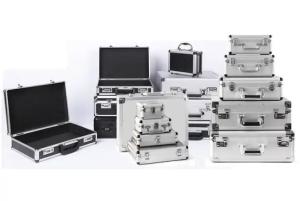 China Custom Large Aluminum Sliver Tool Carrying Box Heavy Duty Aluminum Storage Brief Case factory