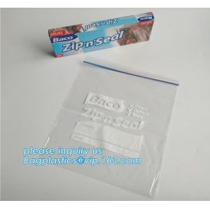 packing clear bag LDPE transparent custom printed zipper bags plastic k bag,