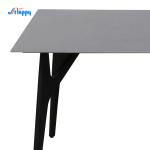 Customized Size 1500mm Dining Table Industrial With Metal Base DT-988
