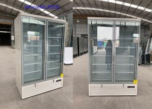 China White Color Glass Door Display Freezer Commercial With CE Mark factory