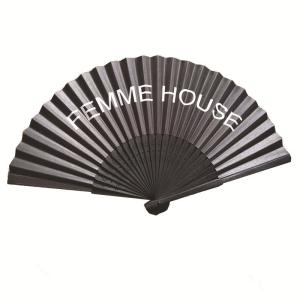 China Customize 21cm White Color Bamboo Engraved Logo Hand Fan for Wedding Party Favors factory