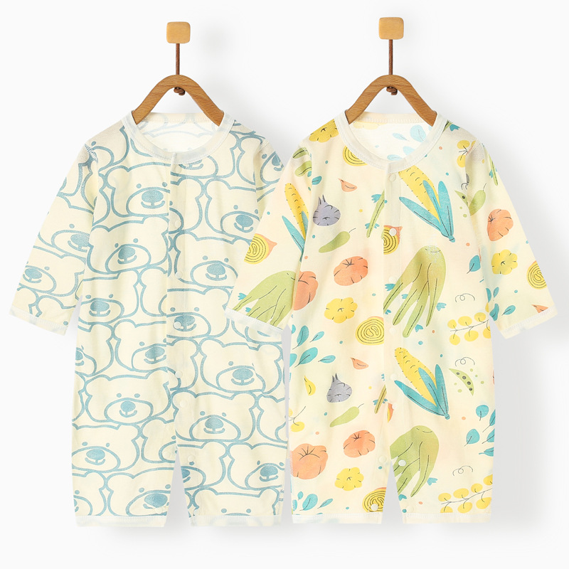 Custom printing with Snap Crotch Baby Bodysuit Romper 100% cotton Baby Romper