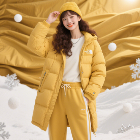 Breathable / Comfortable Down Jacket Fabric 100% Polyester Imitation Cotton