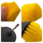 2.5 Inch Tapered Drill Cleaning Brushes For Car PP Material