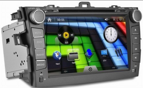 Toyota Corolla autoradio 2007-2011 with touch screen gps navigation wifi audio player OCB-8612