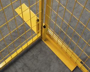 China Powder coated canada temporary fence H 8’/2430mm*W10’/3048mm 2&quot;x4&quot;/50mm*100mm*8ga wire strore items powder coated yellow factory
