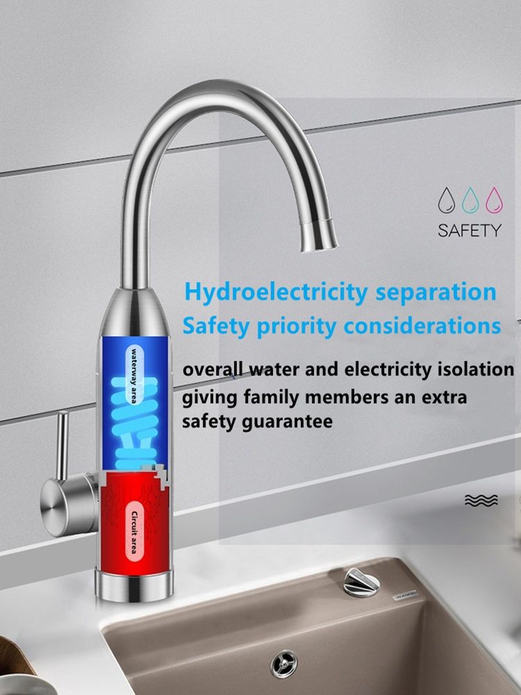 Energy Saving Thermal Electric Faucet 3000W 220v Instant Electric Heating Faucet