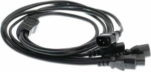 China Eonvic IEC 320 C14 Male To 4XC13 Female Y Type Splitter Power Cord 1.8m factory