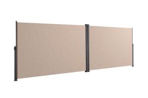 China Side Awning, Full Aluminium Frame, 160x600 CM, Beige, Polyester, For Garden factory