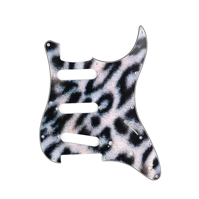 SSS Acoustic Guitar Pickguard Leopard Print Scratch Plate For Stratocaster Style Guitar