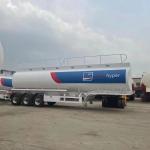 7000L Used Fuel Tanker Trailer For Oil Delivery 3 Axis Customized