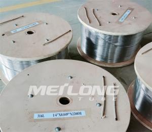 China Duplex 2205 Stainless Steel Coiled Tubing 10000Psi Stainless Steel Capillary factory