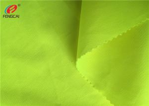China High Visibility Warp Knitted Type Fluorescent Material Fabric For Vest factory