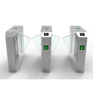 China 0.2s 40persons/min RS485 Bi Directional Flap Turnstile on sale