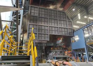China Open Cover Steelmaking Electric Arc Furnace , Steel Melting Furnace 100 Ton factory