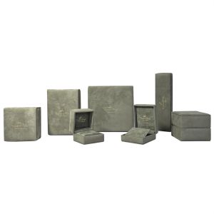 Peagreen Soft Sponge Suede Jewelry Box Customized Velvet Pendant Box