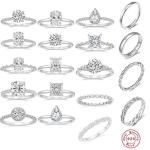 18K Silver Prong 0.5ct Diamond Moissanite Jewelry Customized For Wedding