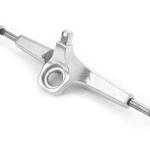Professional 6.25 Inch Polished cool skateboard trucks Aluminum Silver White